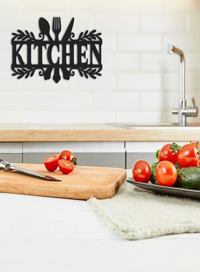 KOYILTD Kitchen Sign,Dining Room Wall Decor Rustic Metal Kitchen Decor Sign,Kitchen Word Art Farmhouse Cooking - Image 4